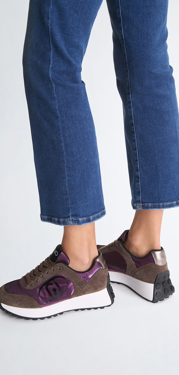 Liu Jo Sneakers in suede e nylon